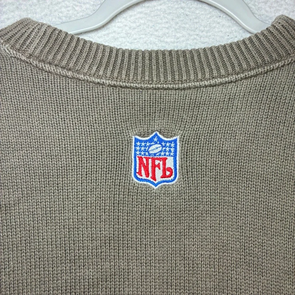 Vintage Adidas Tampa Bay Buccaneers Sweater Men XL Brown Crewneck Cotton 90s USA